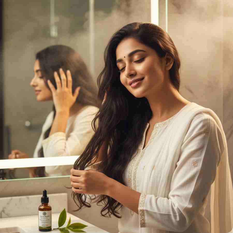 Tea tree oil for dandruff reduces flakes, soothes itchiness, and supports scalp