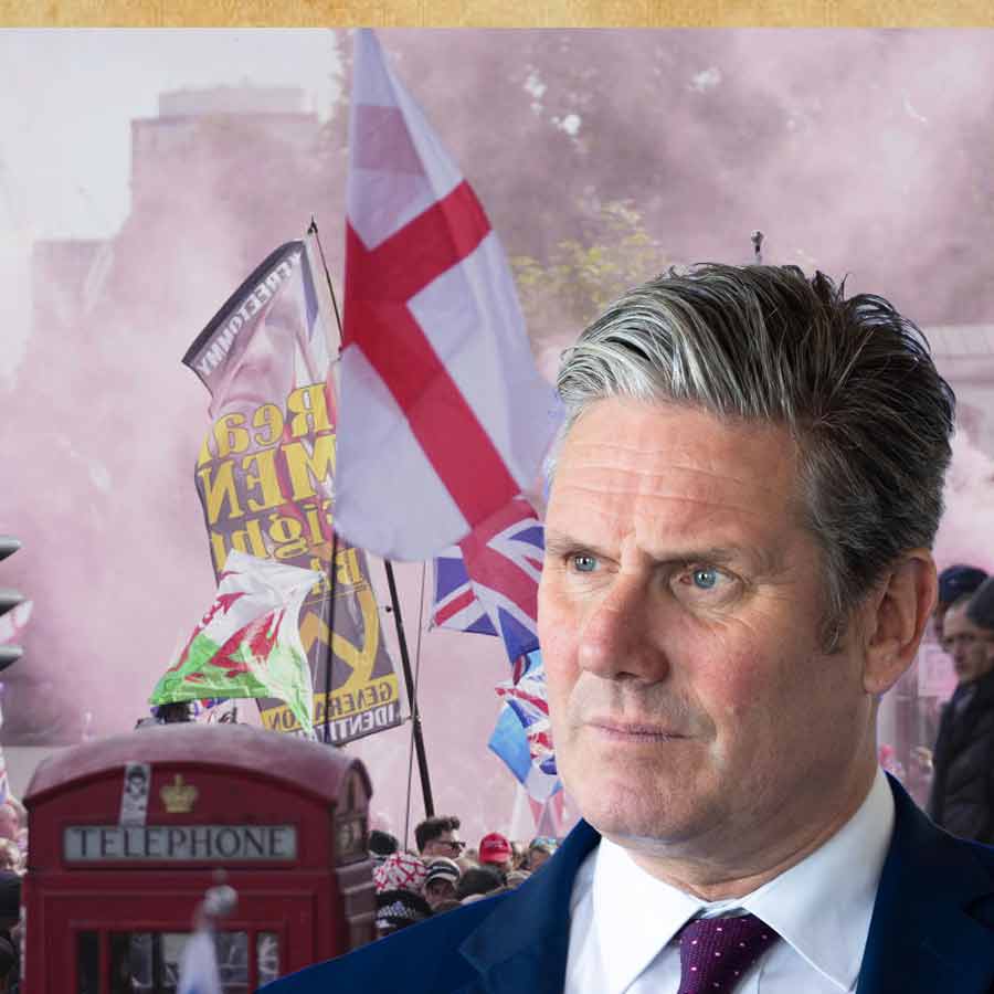 UK Prime Minister Keir Starmer says Britain will never surrender their flag to those who want to use it as symbol of fear and division dgtl