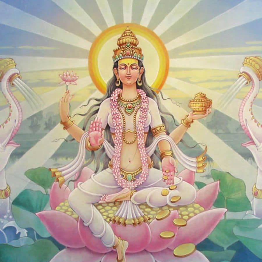 কমলা: দশমহাবিদ্যার শেষ বা দশম রূপ হল কমলা বা কমলেকামিনী। কমলা হলেন ঐশ্বর্য লক্ষ্মী। চৈতন্যের দেবী কমলেকামিনী। তাঁর সৃষ্টি সমুদ্র মন্থনের সময়ে। সমুদ্রের মধ্যে প্রস্ফুটিত পদ্মে আসীন হন চতুর্ভুজা দেবী। দুই হাতে পারিজাত পুষ্প, বাকি দুই হাতে অভয় ও বরমুদ্রা। দুই পাশে দুইটি হাতি শুঁড় দিয়ে কলসে জল ভরে দেবীকে স্নান করান। সওদাগর পুত্র সুমন্ত সিংহলে যাওয়ার সময়ে এই রূপ দেখেছিলেন। ভার্গবদের দ্বারা দেবী পূজিতা বলে তাঁর অপর নাম ভার্গবী। স্থিরলক্ষ্মী ও সুখ-সমৃদ্ধি পাওয়ার জন্য দেবীর আরাধনা করা হয়।  (এই প্রতিবেদনটি ‘আনন্দ উৎসব’ ফিচারের একটি অংশ)।