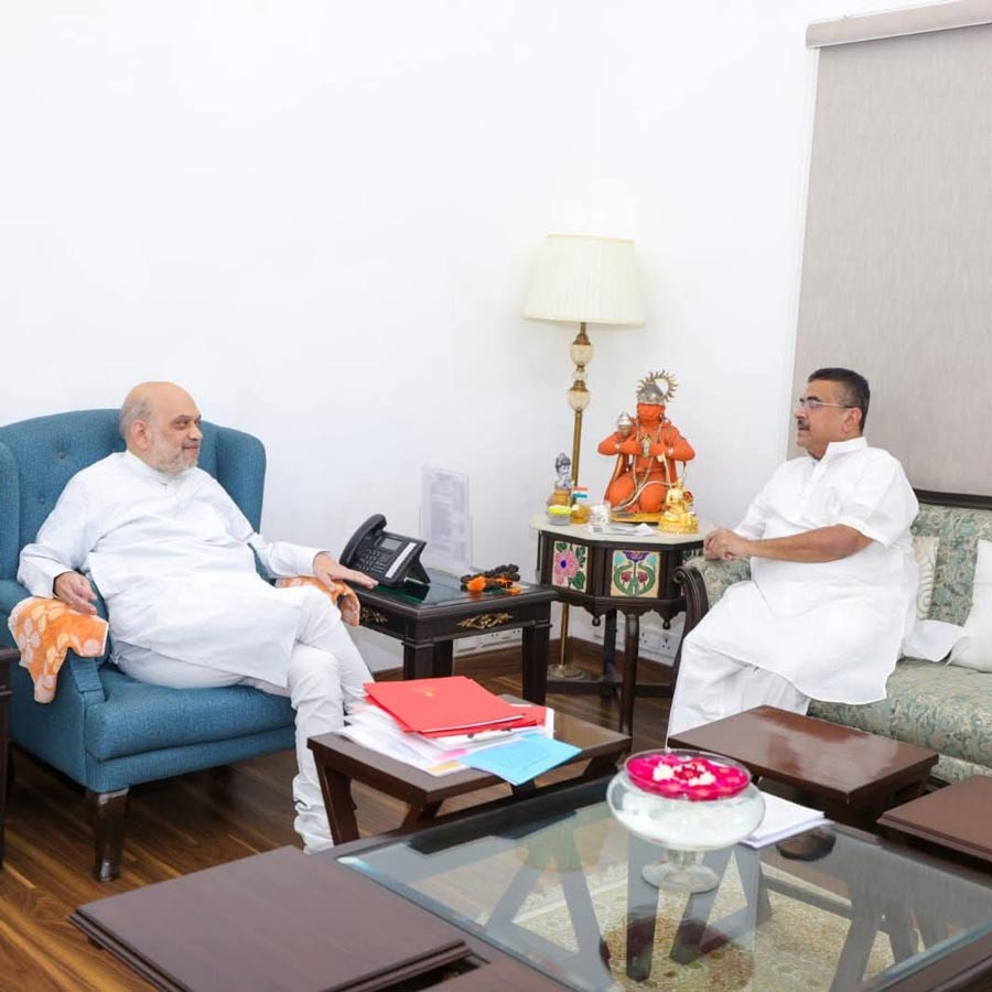 BJP leaders meet PM Modi during his Kolkata trip, Suvendu meets Amit Shah in Delhi