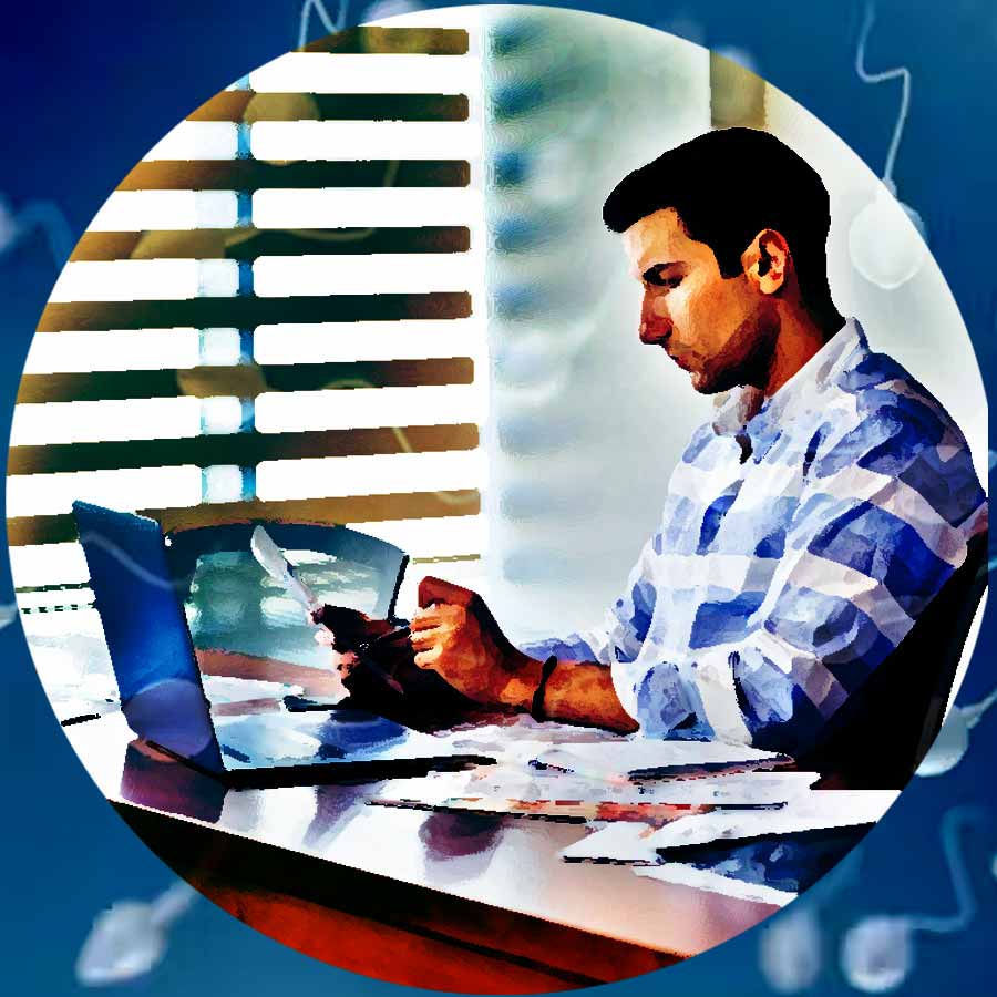 Doctors warn that long desk hours, laptop heat, stress can reduce male fertility by affecting sperm health