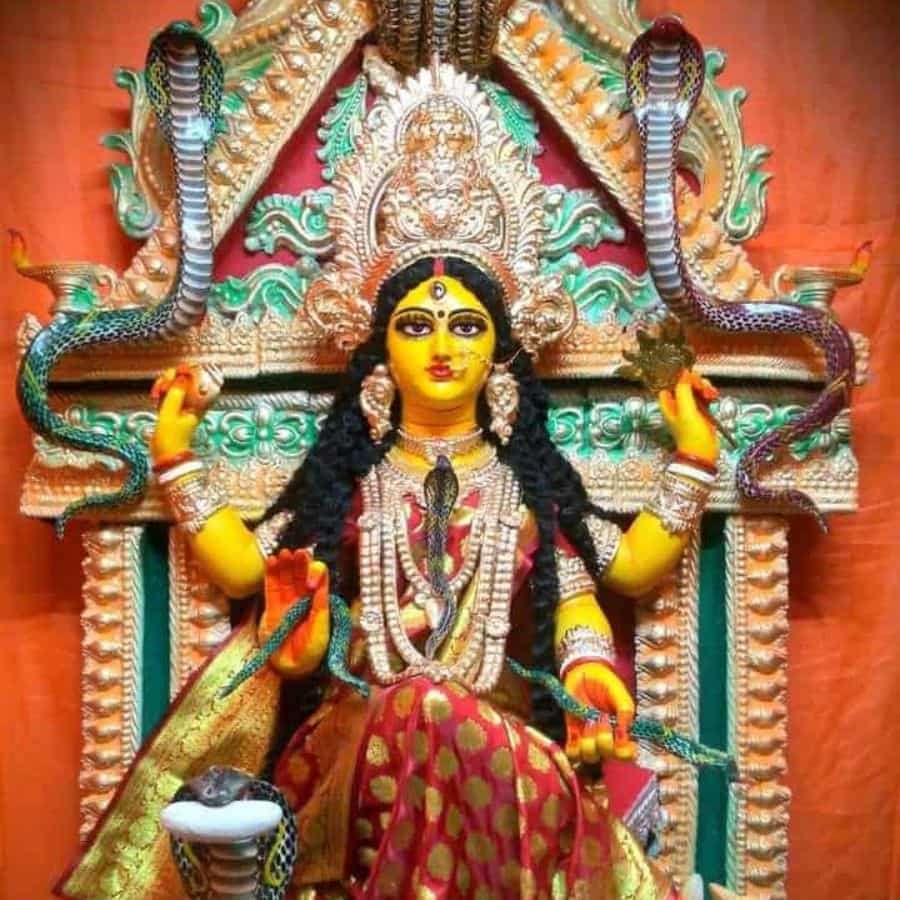 এ ভাবেই ধীরে ধীরে মর্ত্যে রান্না পুজোর প্রচলন ঘটে। ছড়িয়ে পড়ে দেবী মনসার মাহাত্ম্যের কথা।  (এই প্রতিবেদনটি ‘আনন্দ উৎসব’ ফিচারের একটি অংশ)।