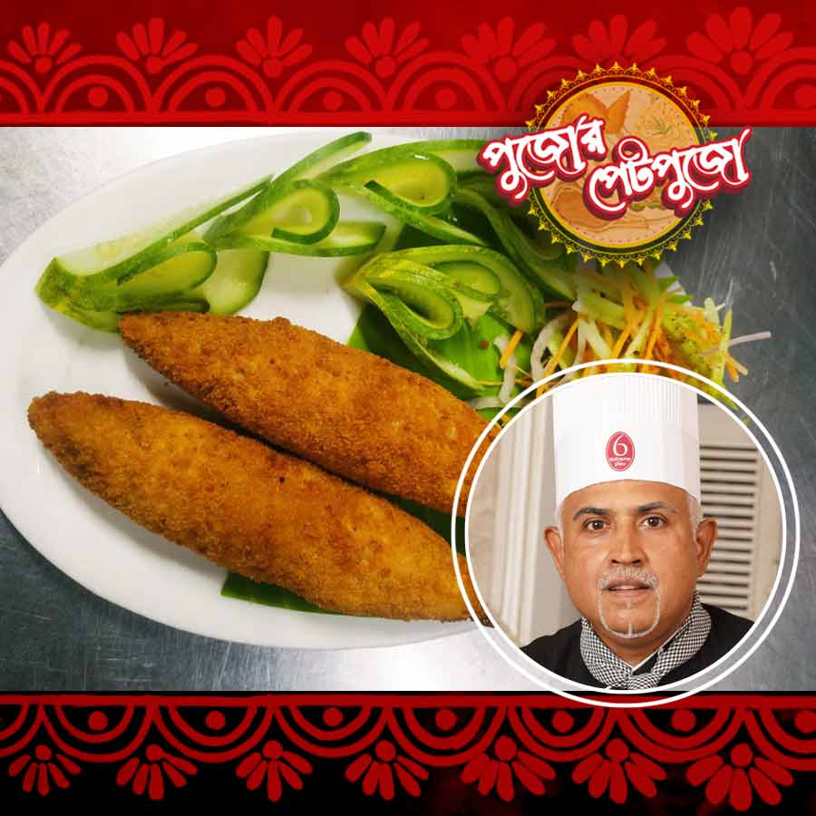 For Durga Puja Chef Susanta Sengupta curated two special recipe of Prawn and Bhetki Fish dgtl