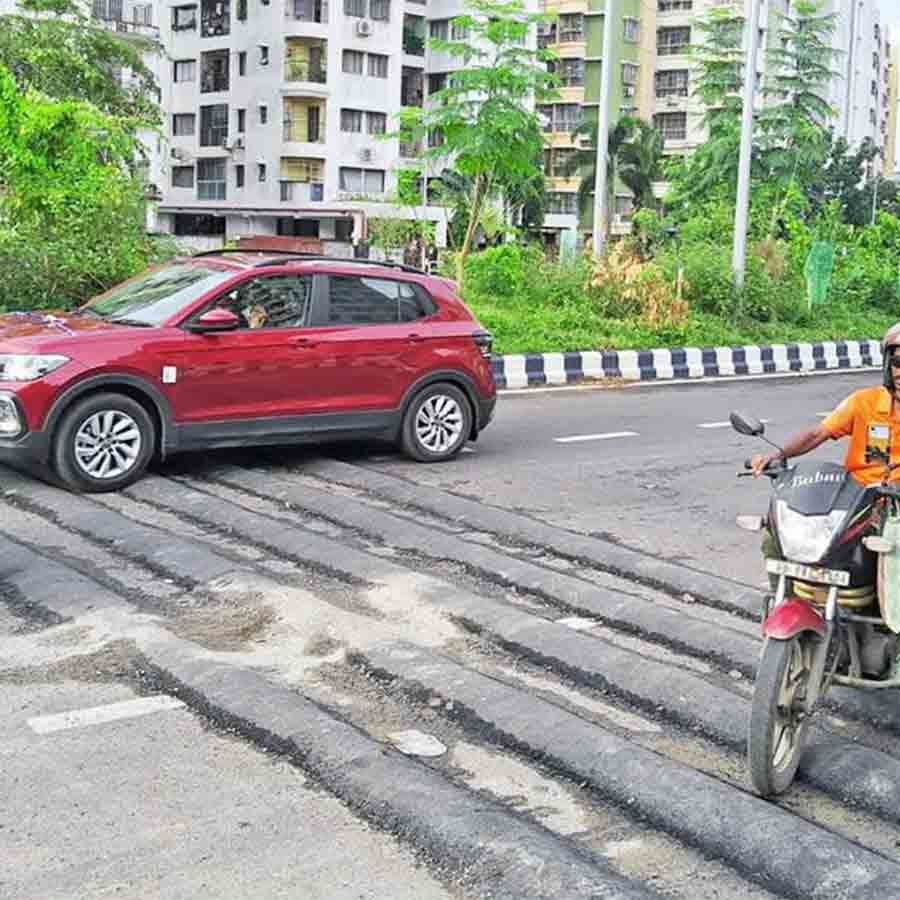 High Speed breaker in new town increasing chances of accidents