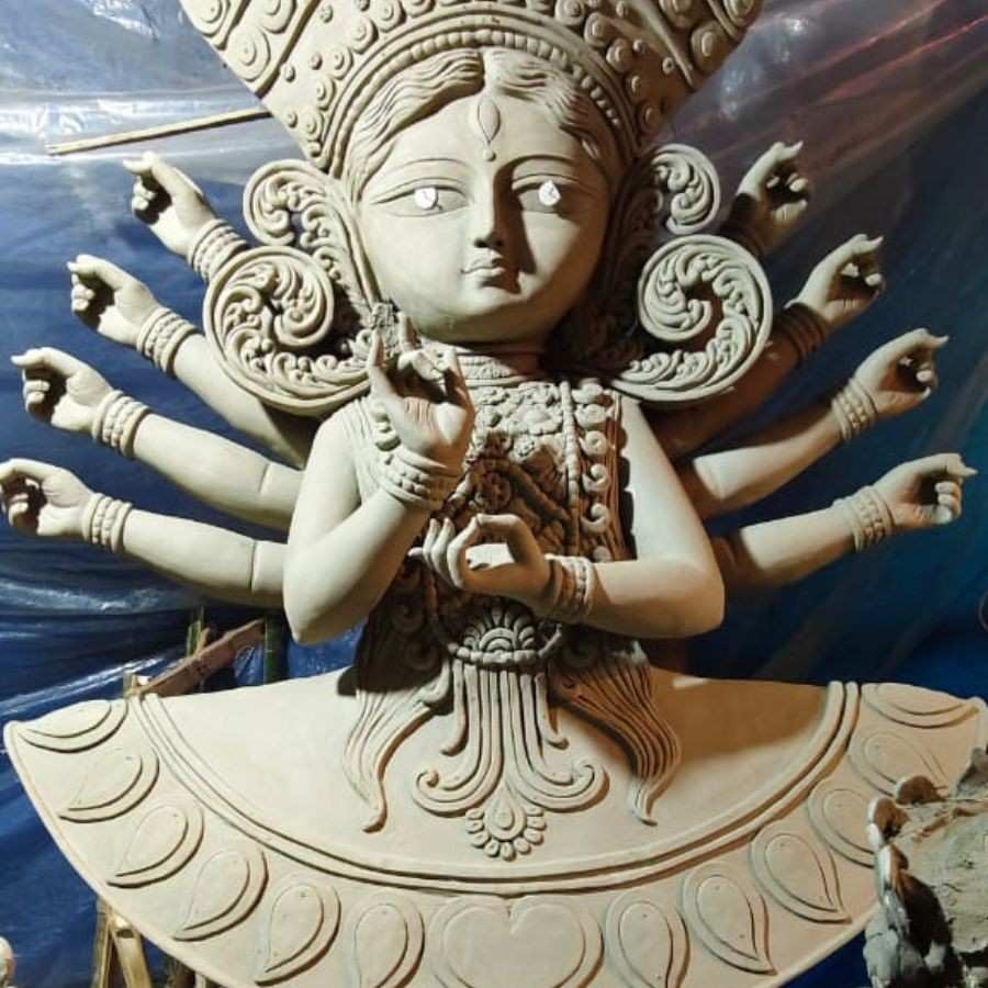 Durga Puja 2025 Pandal theme of Purba Kalikata Sarbojanin Durgotsav dgtl