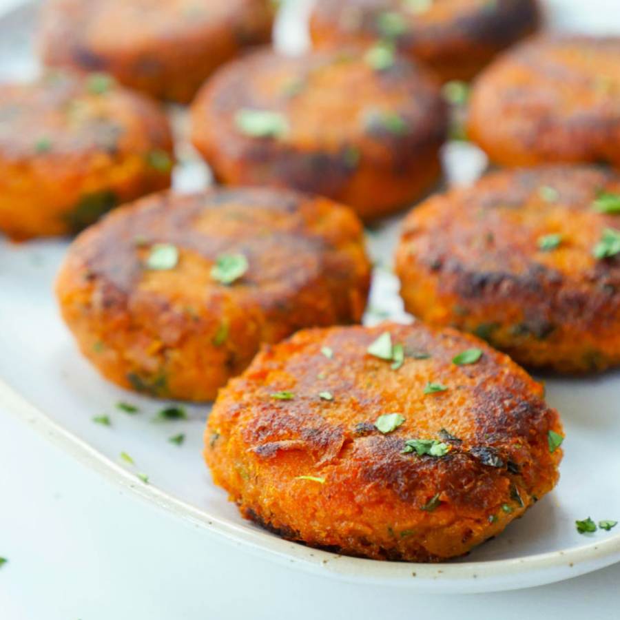 A recipe of simple sweet potato tikki dgtl