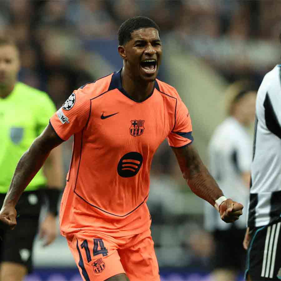 Marcus Rashford's brace gave Barcelona victory