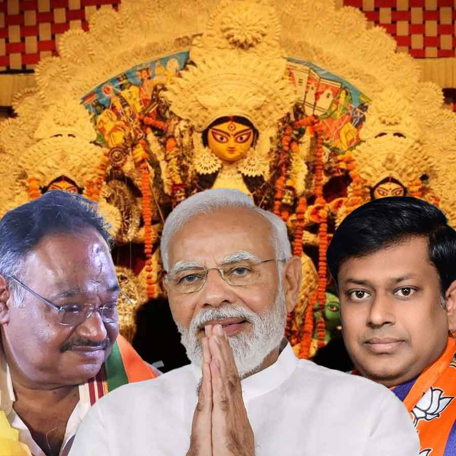 Samik for Modi’s state, Sukanta for Modi’s constituency, What the Bengal BJP leaders are doing during Puja related outreach in other states