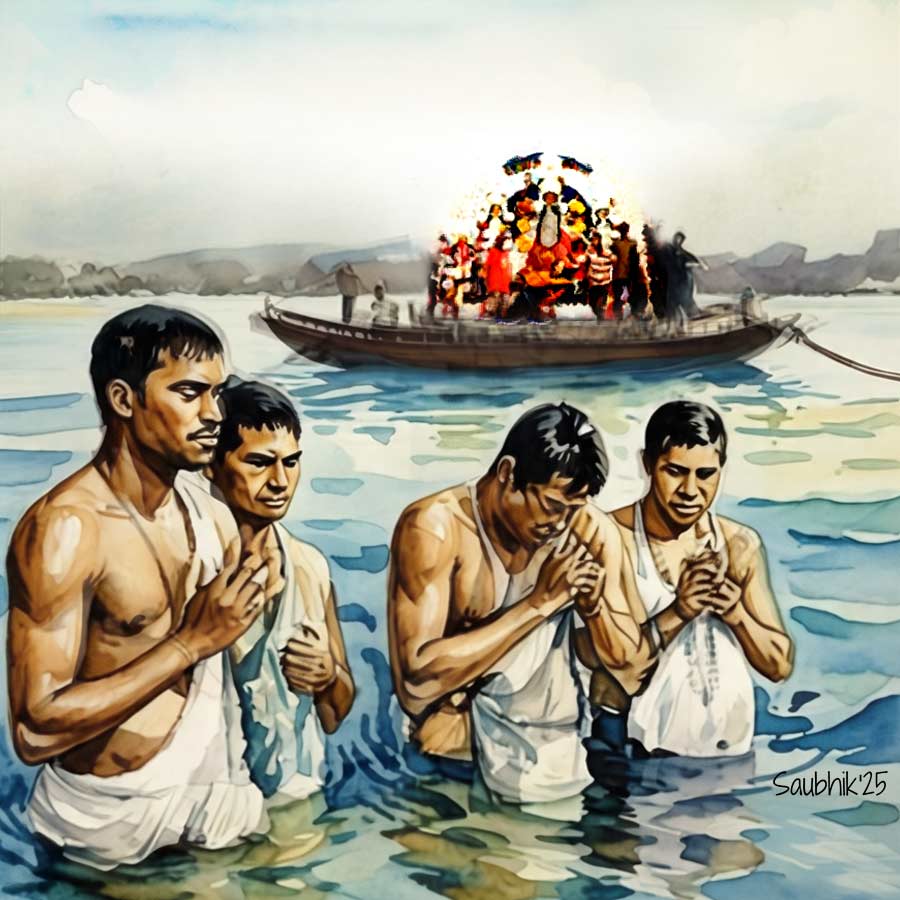 Nrisingha Prasad Bhaduri writes about the mythological importance of Mahalaya and and its relation to Durga Puja