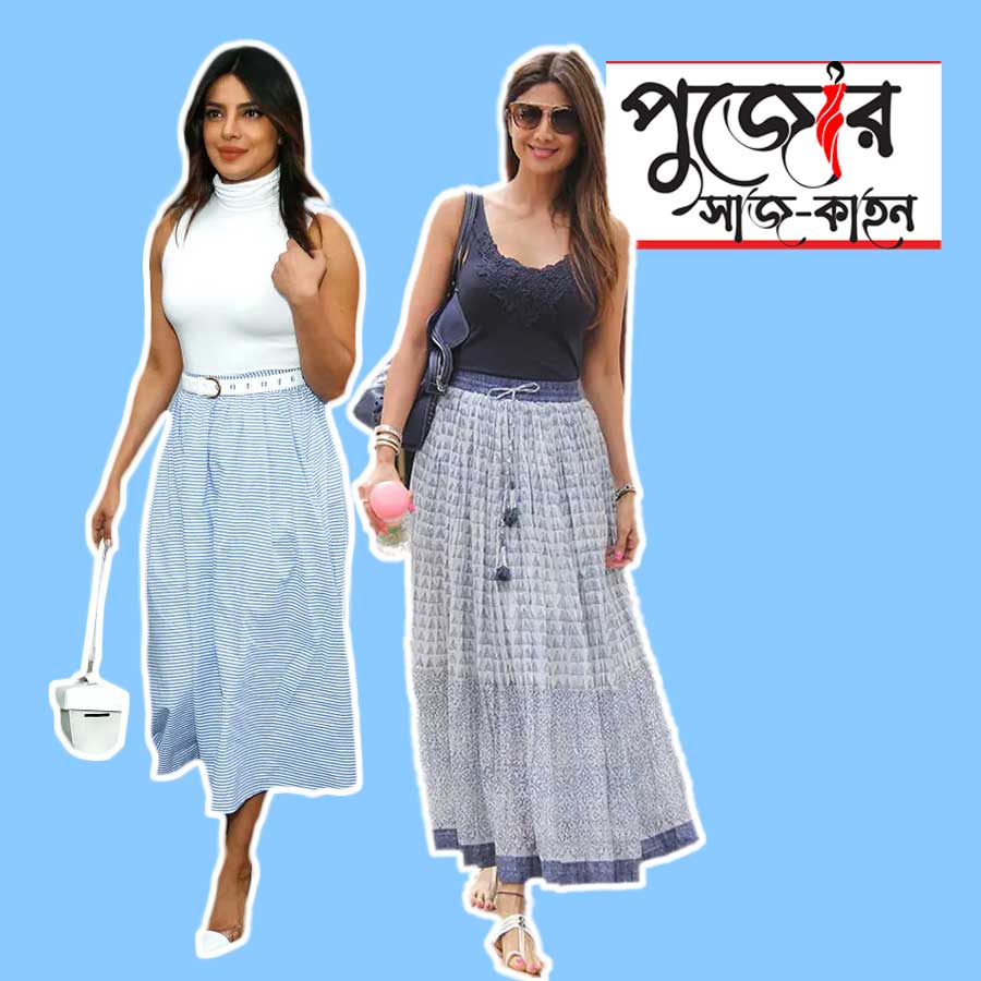 Trending skirt options you can buy this year for durga puja dgtl