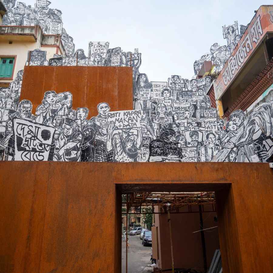 Durga Puja 2025 Pandal Theme of Beliaghata 33 no Palli Bashi Brinda dgtl