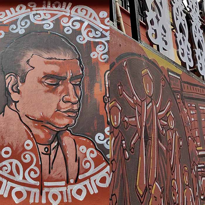 North Kolkata Sarbojanin Durga Puja this year celebrates and showcases the life of Birendra Krishna Bhadra dgtl