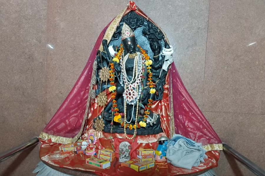 যোগাদ্যার এই প্রতিমার পুজো হয় বছরভর।  দর্শন পাওয়া যায় সারা বছর