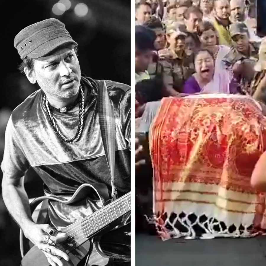 Zubeen Garg's Wife Garima Cries Inconsolably After Singer's Body Arrives At Guwahati Airport dgtl