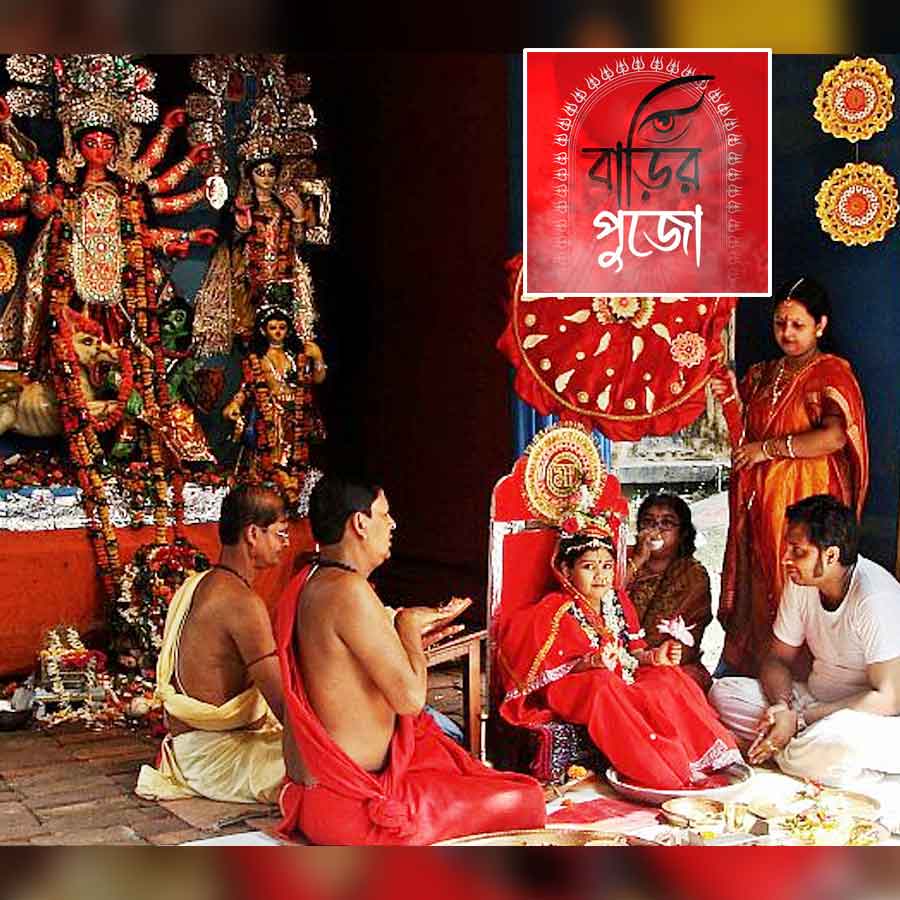 The traditional Sabarna Roy Chowdhury Durga Puja of Kolkata is known for its many special aspects