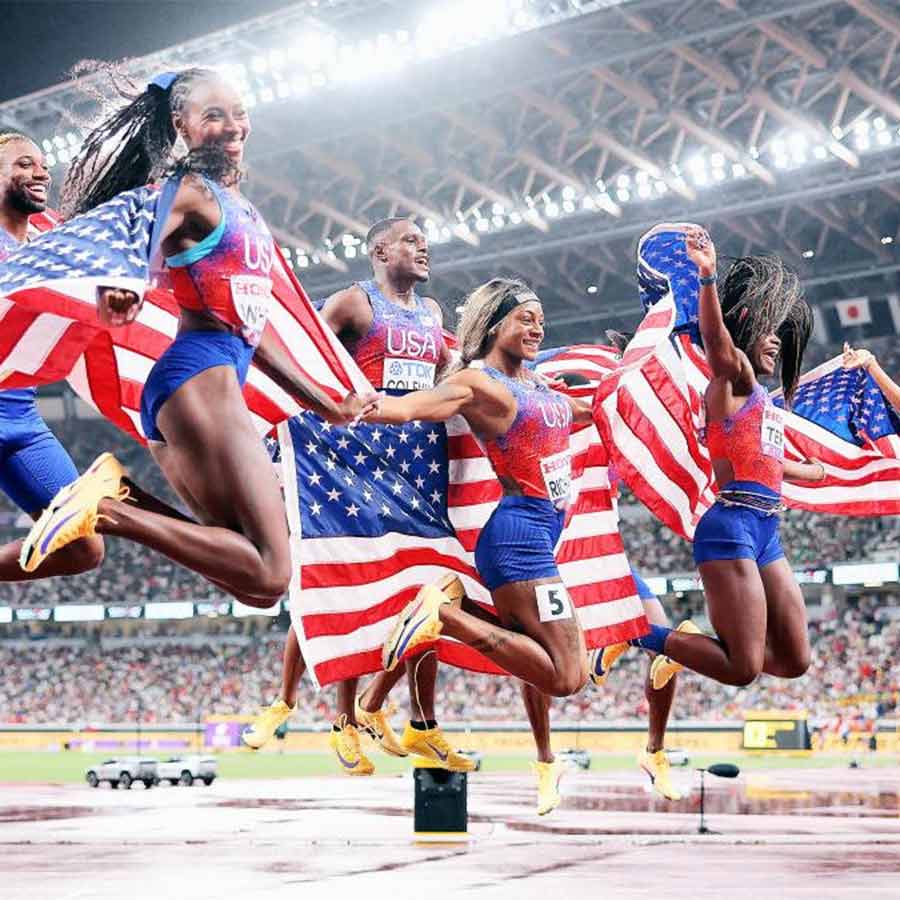 The United States proved its mettle in both the men's and women's 100-meter relay at the Tokyo World Championships