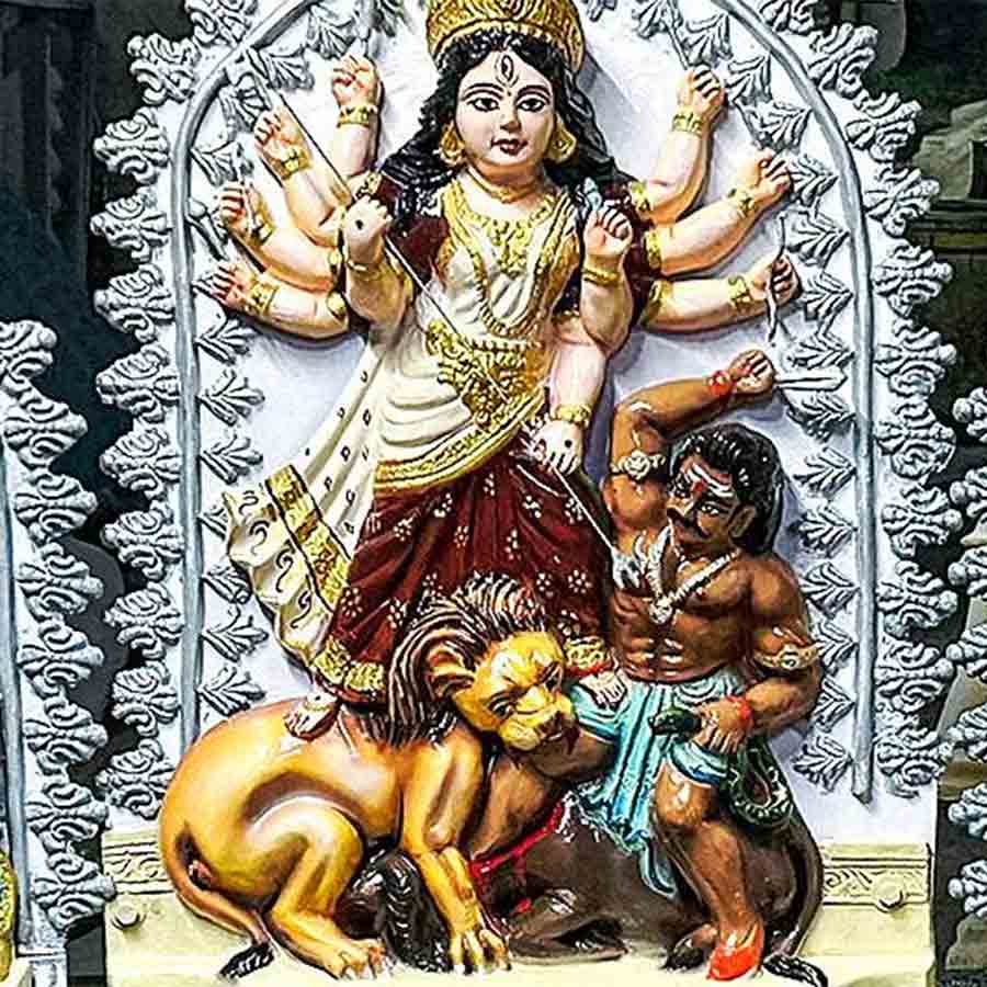 Durga idol made by artist Salam Sheikh to travel London