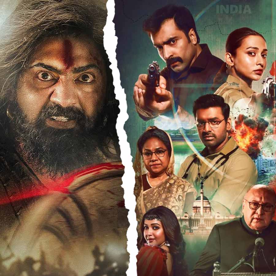 Is the conflict over the release of Puja's film only between Raghu Dakat and Raktabeej dgtl