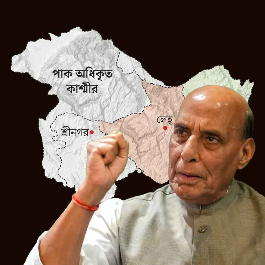 Defence minister Rajnath Singh said Pakistan occupied Kashmir will soon be a part of India dgtl