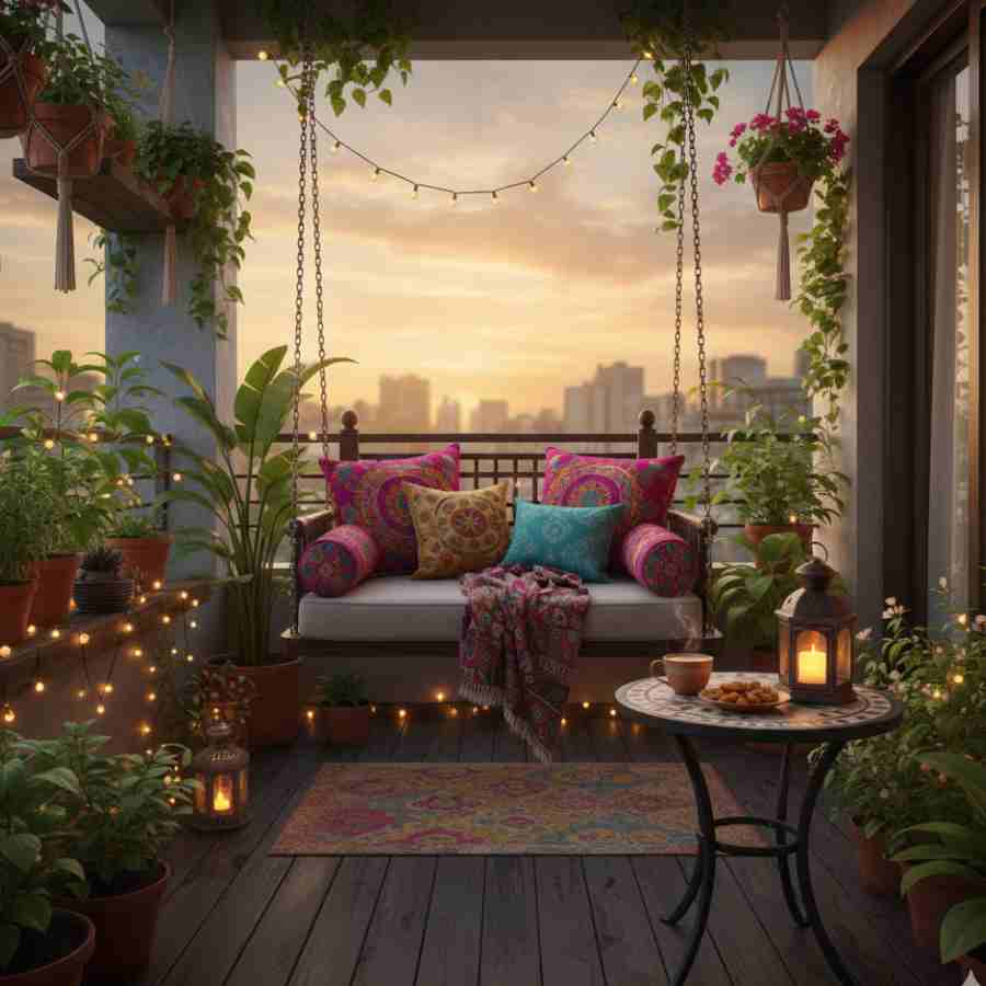 অলিন্দের সাজ সুন্দর হলে সারা দিনের ক্লান্তি কেটে যাবে।