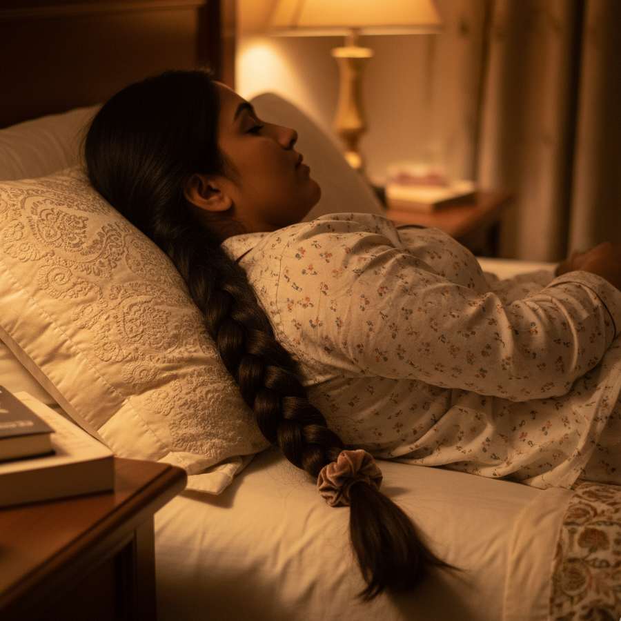 how to tie your hair at night while sleeping to get beautiful hair at the morning dgtl