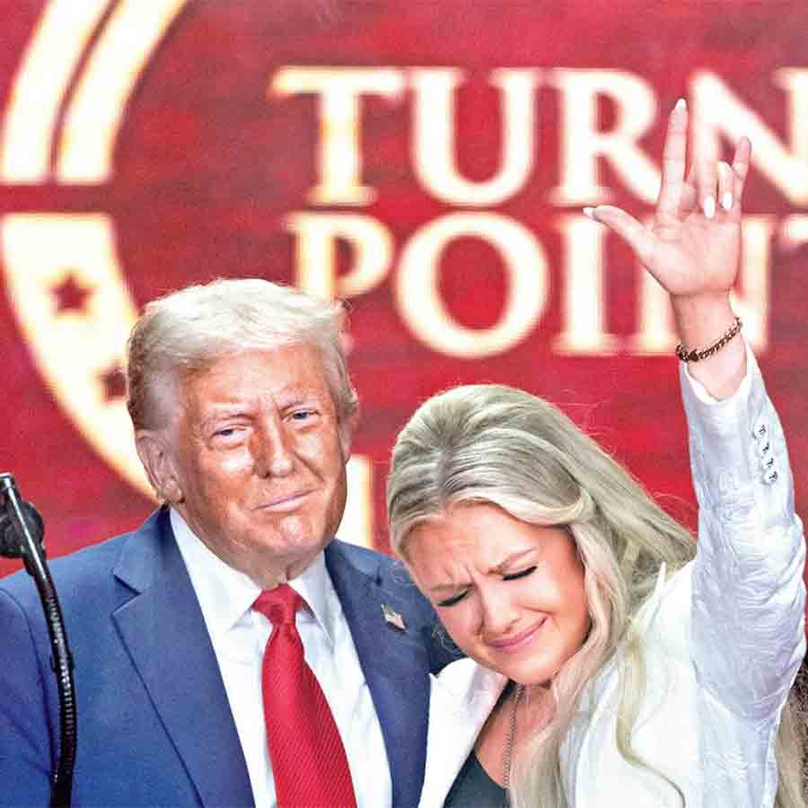 USA President Donald Trump sighted grooving at funeral of Charlie Kirk