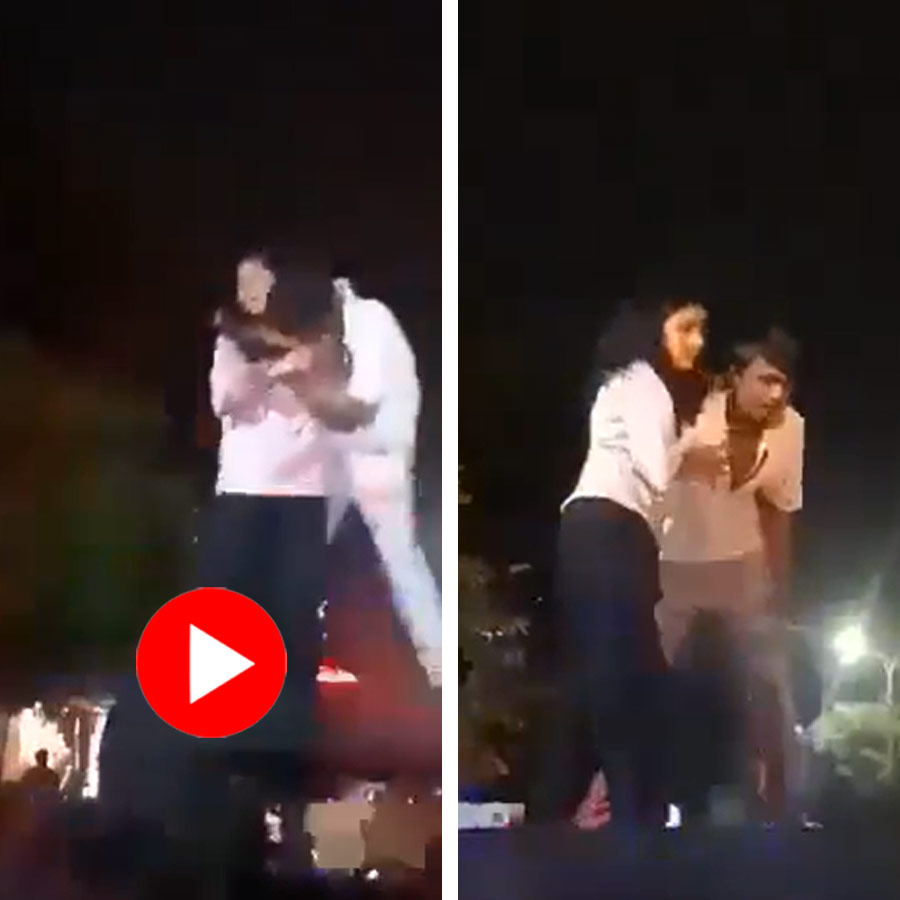 Video shows couple create ruckus after police catches them while escaping in Rajasthan’s Kota