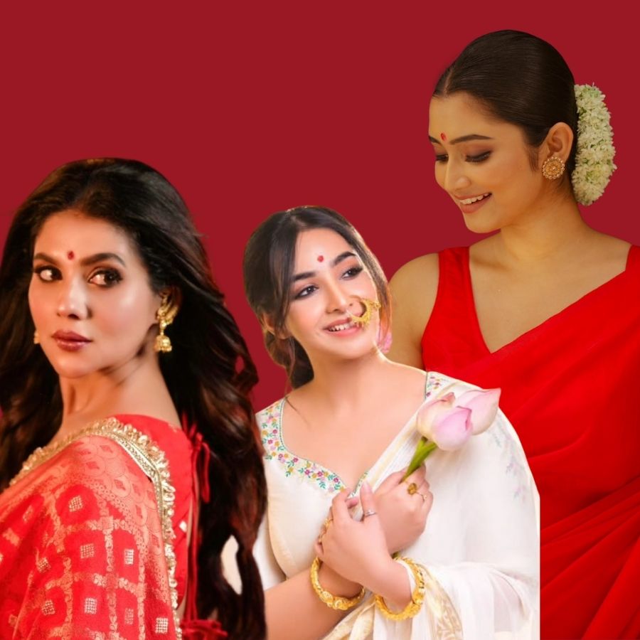 Deck up for Durga puja like bengali actresss mahalaya look