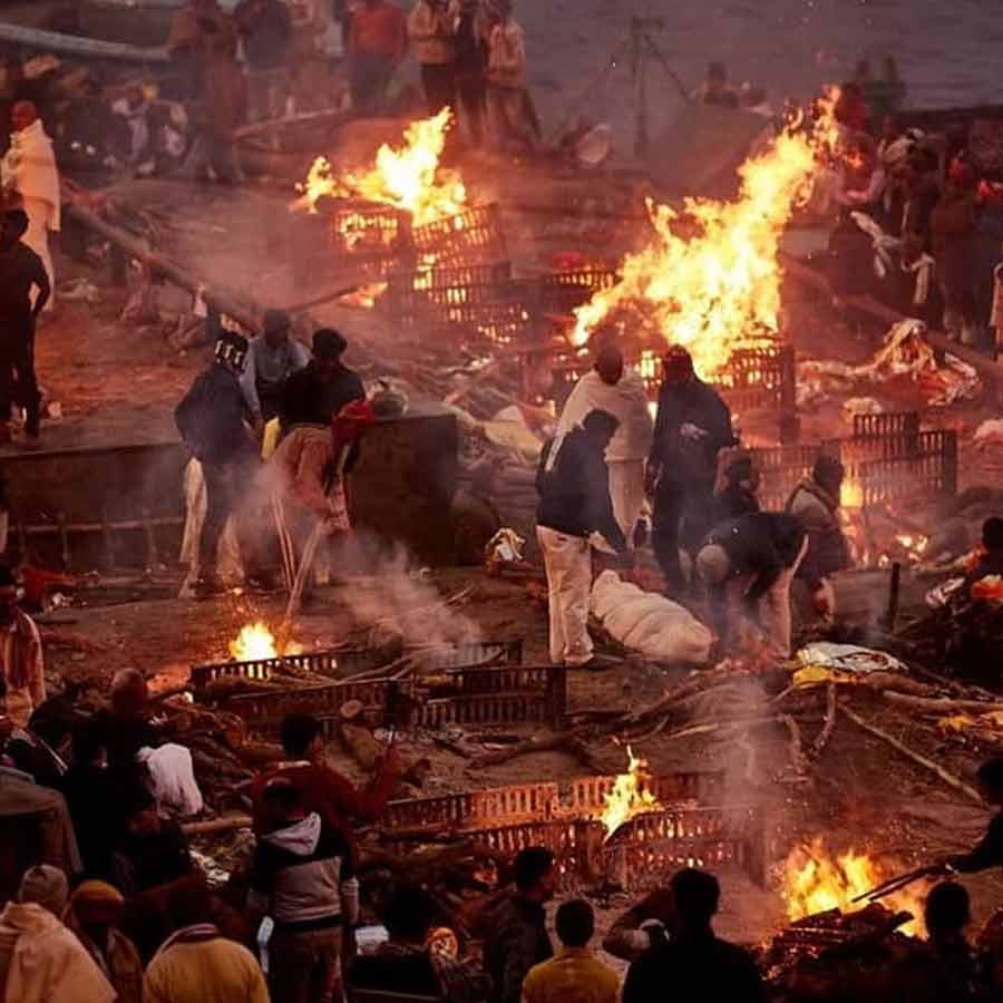 Why number 94 written on the ashes after cremation in Varanasi’s Manikarnika Ghat