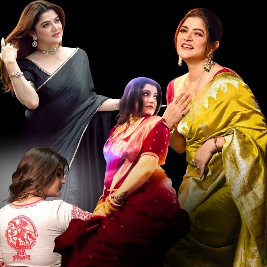 Durga Puja Womens Fashion Inspiration from Srabantis Devi Chaudhurani Promotion Looks dgtl