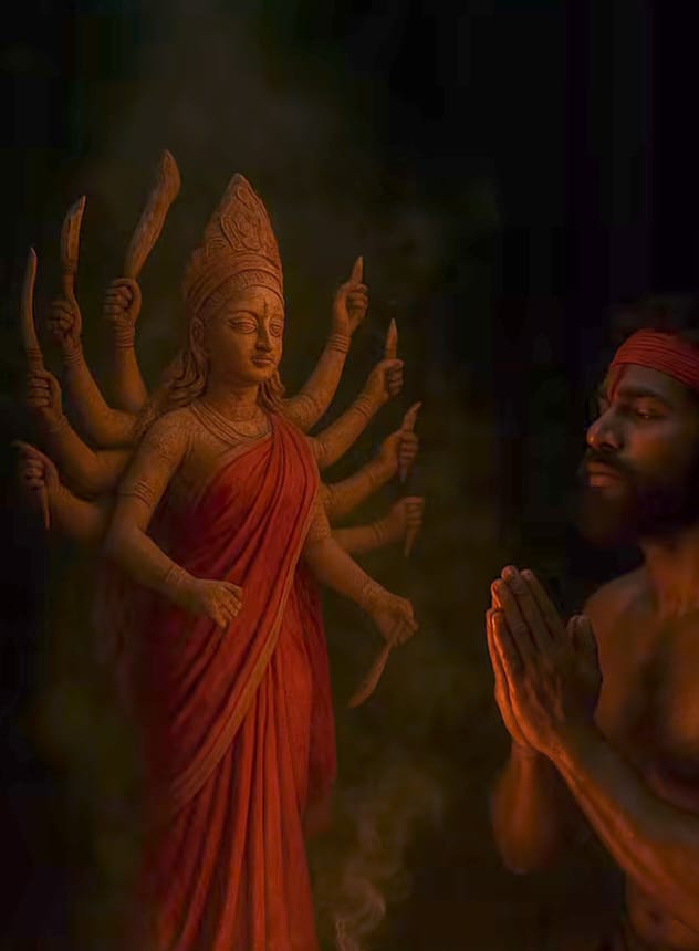 ৪। ষোড়শ শতকের কুখ্যাত ডাকাত সর্দার চিত্তে ডাকাতি করে বড়লোকের সম্পত্তি লুঠ করে তা গরীবদের মধ্যে বিলিয়ে দিতেন। দেবীর আশীর্বাদ না নিয়ে কোনও ডাকাতই সে কালে ডাকাতি করতে যেত না। 