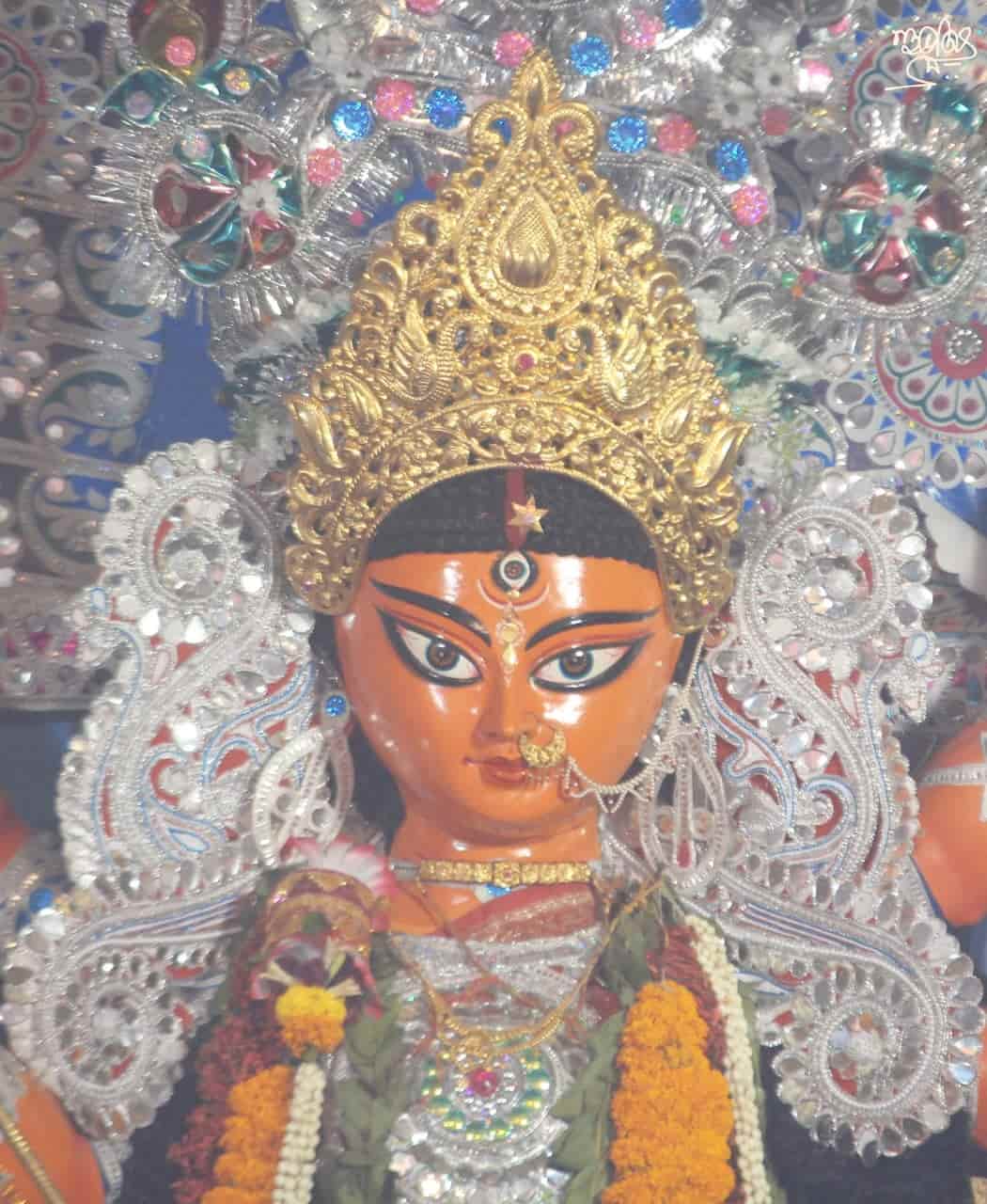 এই পরিবারের মোট ৮টি বাড়িতে পুজো হয়, এগুলি হল আটচালা বাড়ি, বড় বাড়ি, মেজ বাড়ি, মাঝের বাড়ি , বেনাকি বাড়ি এবং কালীকিংকর ভবন, নিমতা বাড়ি ও বিরাটি বাড়ি। 