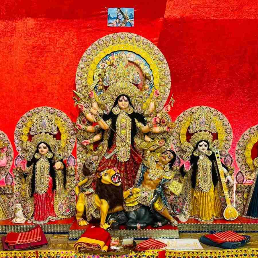 স্টকহোমের দুর্গা প্রতিমা।