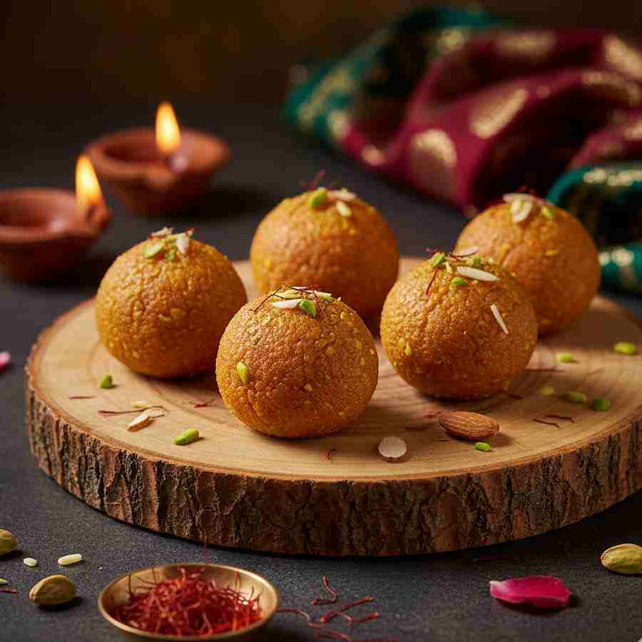 বেক্‌ড লাড্ডু।