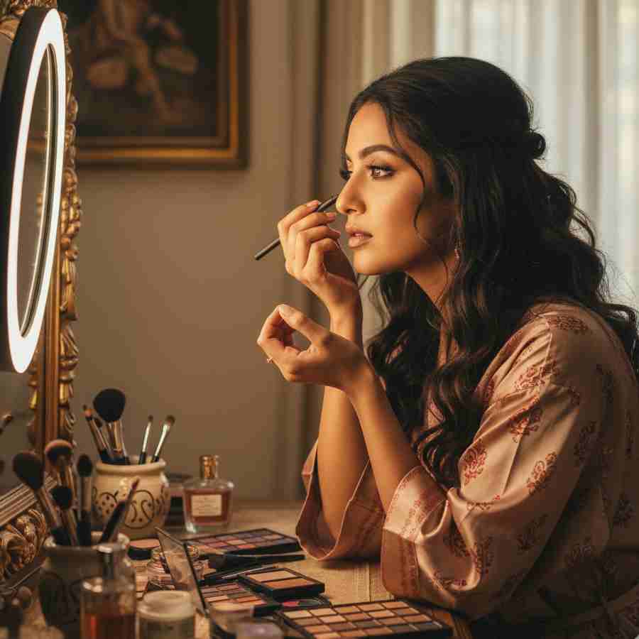 মেকআপ করার সময়ে সতর্ক থাকুন।