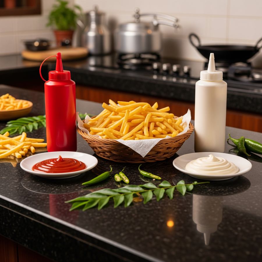 Ketchup or Mayonnaise which is healthier as a dip dgtl