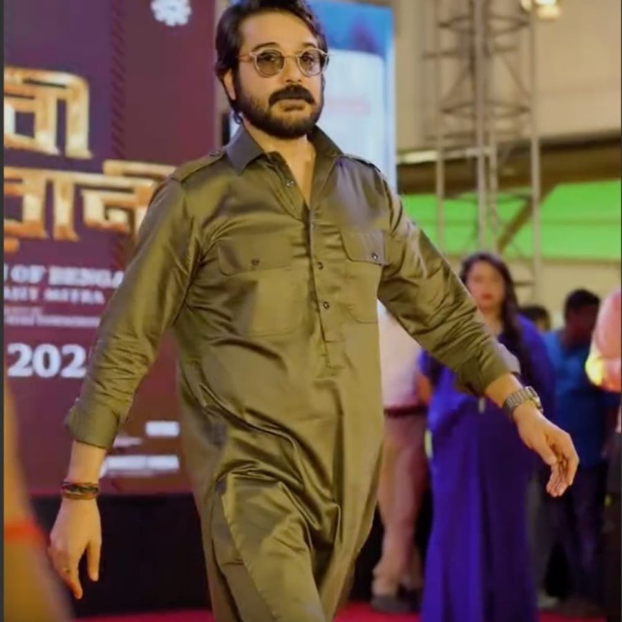 Black kurta to red punjabi choose your look inspired by Prosenjits Devi Chaudhurani promotion looks dgtl