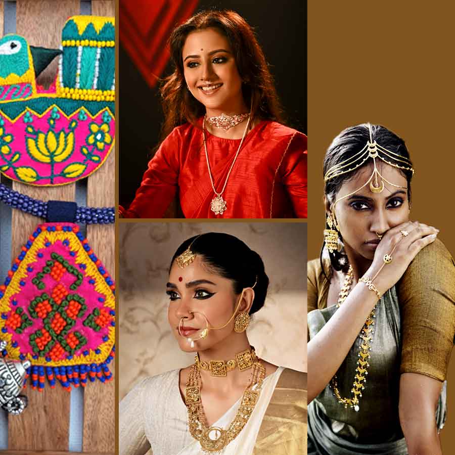 Classic and trendy designs for durga puja jewellery collection