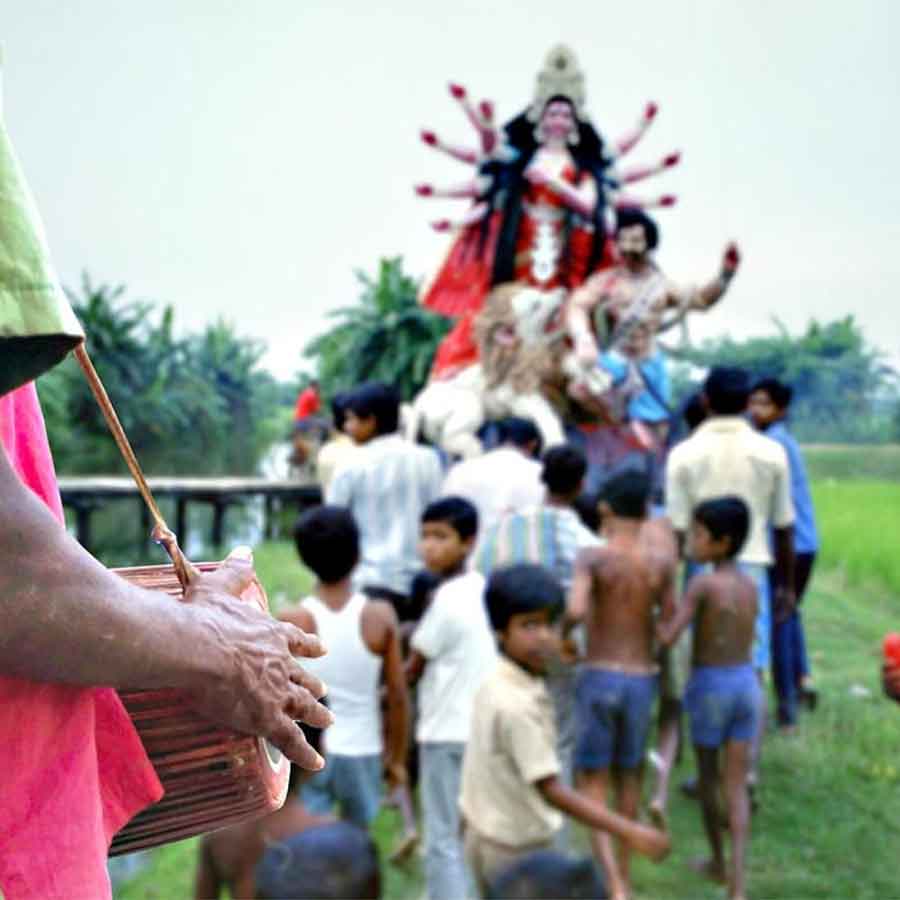 The Durga Puja festival in Purulia was much more grand around Navami