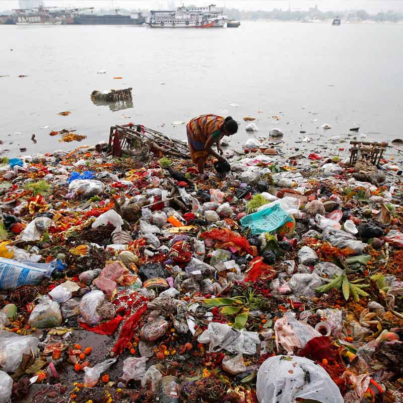 A study of Wildlife Institute of India shows, packaging waste tops plastic pollution in high biodiversity zone stretch of Ganga