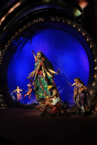 বড়িশা ক্লাবের প্রতিমা।