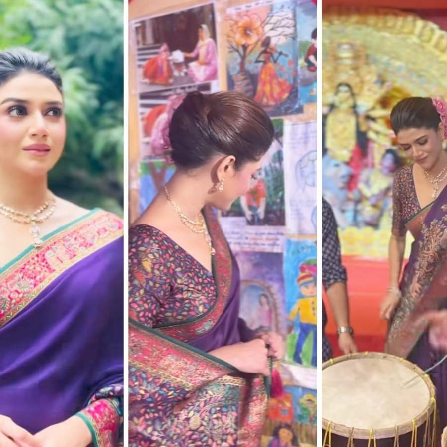 বেগুনি রঙা শাড়ি, চওড়া পাড়ে সূক্ষ্ম হাতের কারিগরি, খোঁপায় ফুল জুড়ে ধরা দিলেন সৌরসেনী মিত্র। ‘আনন্দ উৎসব ২০২৫’-এর সাফল্যের নেপথ্যে রয়েছেন একাধিক সহযোগী। প্রেজ়েন্টিং পার্টনার ‘মারুতি সুজ়ুকি অ্যারেনা’। অন্যান্য সহযোগীরা হলেন ওয়েডিং পার্টনার ‘এবিপি ওয়ানস্টপ ওয়েডিং’, ফ্যাশন পার্টনার ‘কসমো বাজ়ার’, নলেজ পার্টনার ‘টেকনো ইন্ডিয়া ইউনিভার্সিটি’, ব্যাঙ্কিং পার্টনার ‘ইউনিয়ন ব্যাঙ্ক অফ ইন্ডিয়া’, কমফোর্ট পার্টনার ‘কার্লন’।  (এই প্রতিবেদনটি ‘আনন্দ উৎসব’ ফিচারের একটি অংশ।)