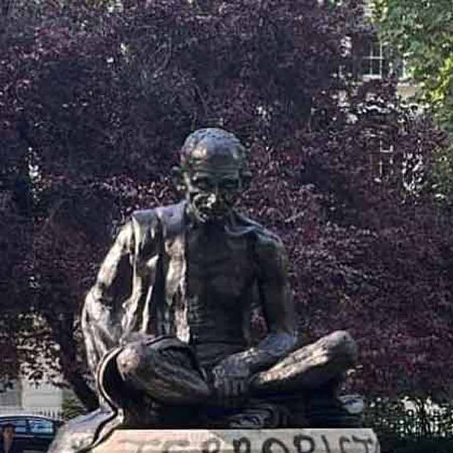Shameful act, India said after Mahatma Gandhi statue vandalised in London dgtl