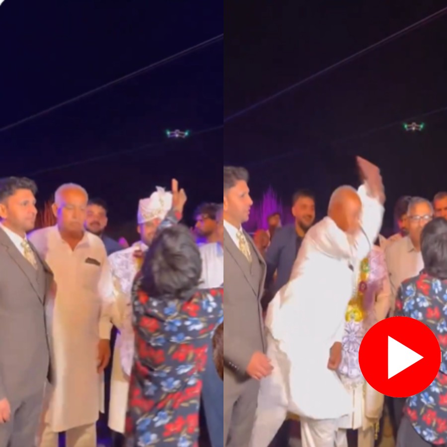 Video shows old man done something bizarre after youth try to disturb groom
