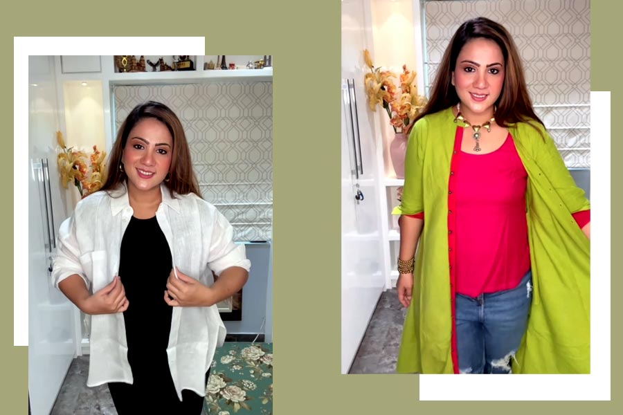 গরমের দিনে লেয়ারিং করেই নজর কাড়ুন। 