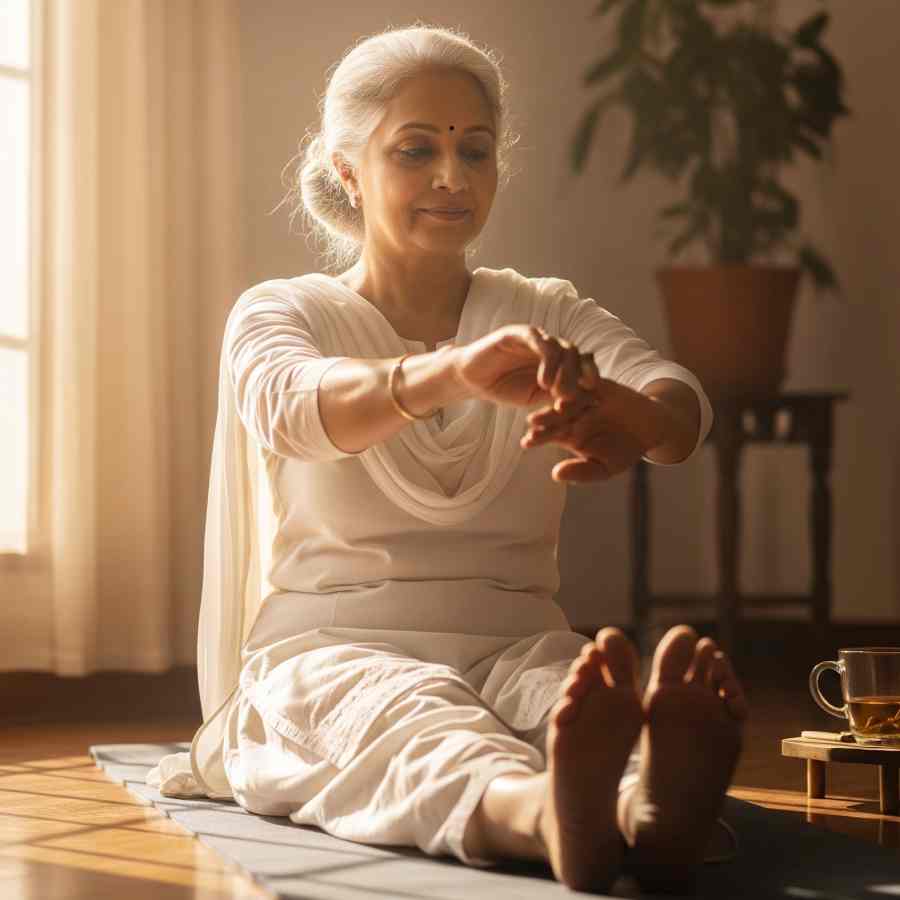 Right knee exercises can help restore strength and stability for seniors