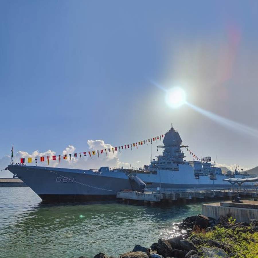 Strategic base in Agalega Island