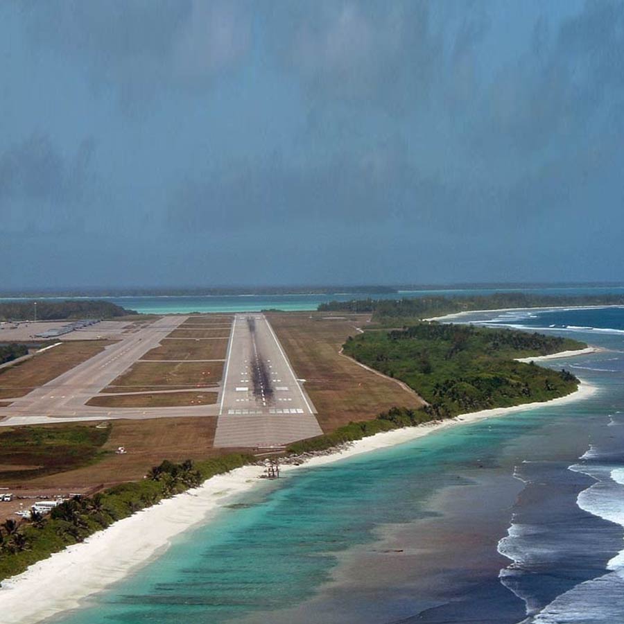 Strategic base in Agalega Island