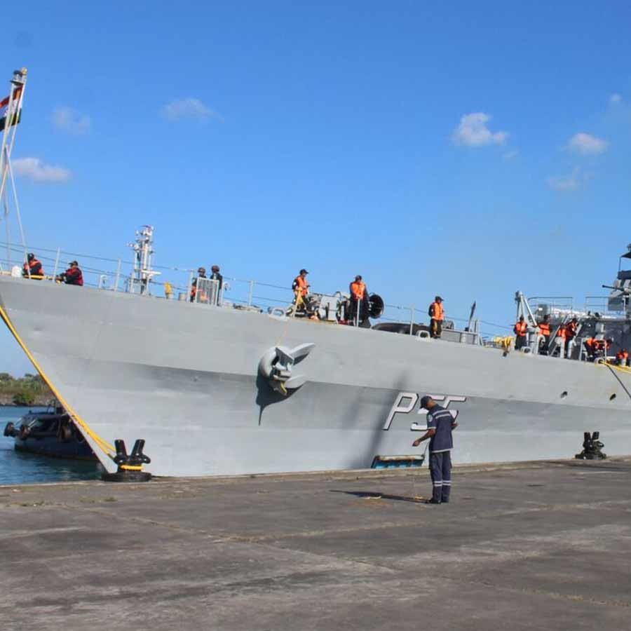 Strategic base in Agalega Island