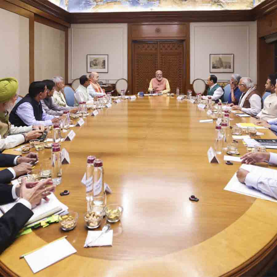 PM Narendra Modi at Cabinet Committee on Security meet on West Asia crisis dgtl